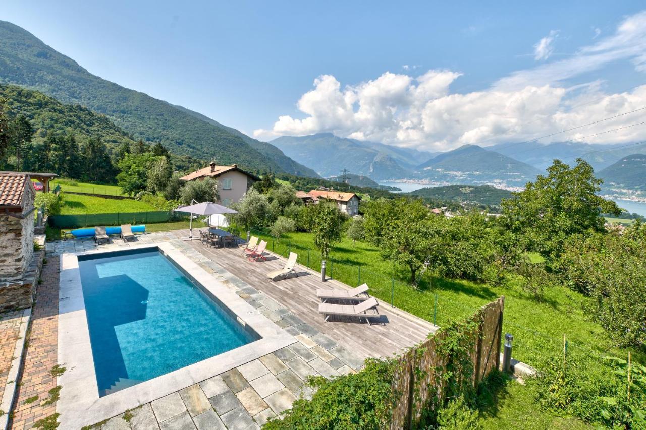 Chalet Con Piscina E Vista Panoramica Colico Exterior foto